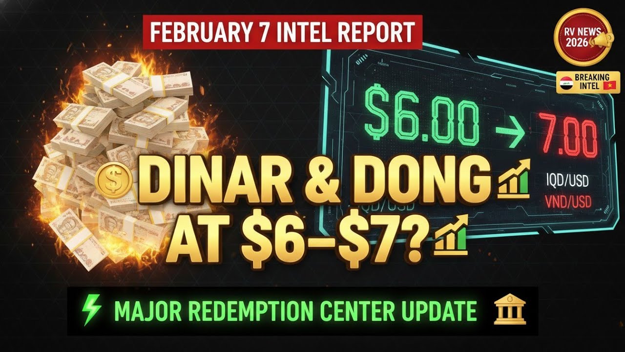 Dinar & Dong at $4–$5? Major Update from the Redemption Center – Feb 7 Intel Report 🎙️ Iraqi Dinar