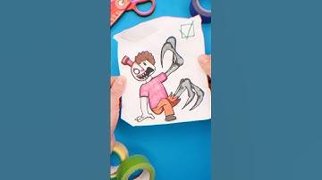 Paper Craft Trick with Choo Choo Charles Translation 👹#choochoocharles #choochoo #papercraft #trick