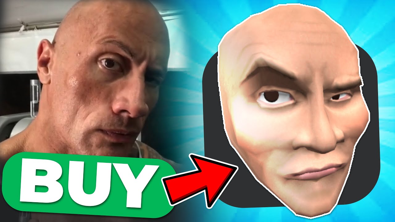 THE MOST CURSED MEME UGC SUS FACE IN ROBLOX! MAKE THE ROCK IN ROBLOX DWAYNE  JOHNSON AVATAR! OUTFIT 