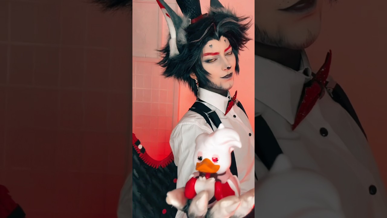 WHO WANTS AN ANGEL DUST DUCK??👀 check comments! #tubbz #hazbinhoteltubbz #husk #cosplay