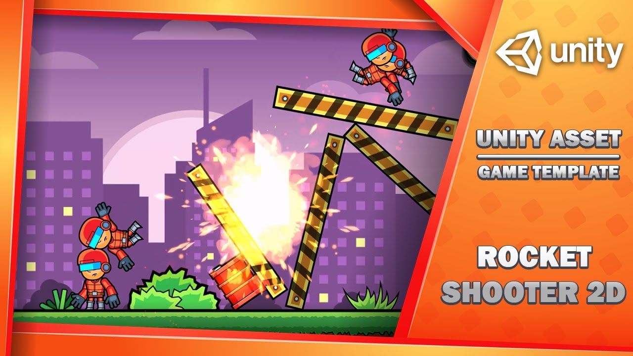Rocket Shooter 2D - Game Template, video preview 4