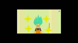 #Shorts Goku's Poop Scatters Until Hit by Levi | STICK ANIMATION