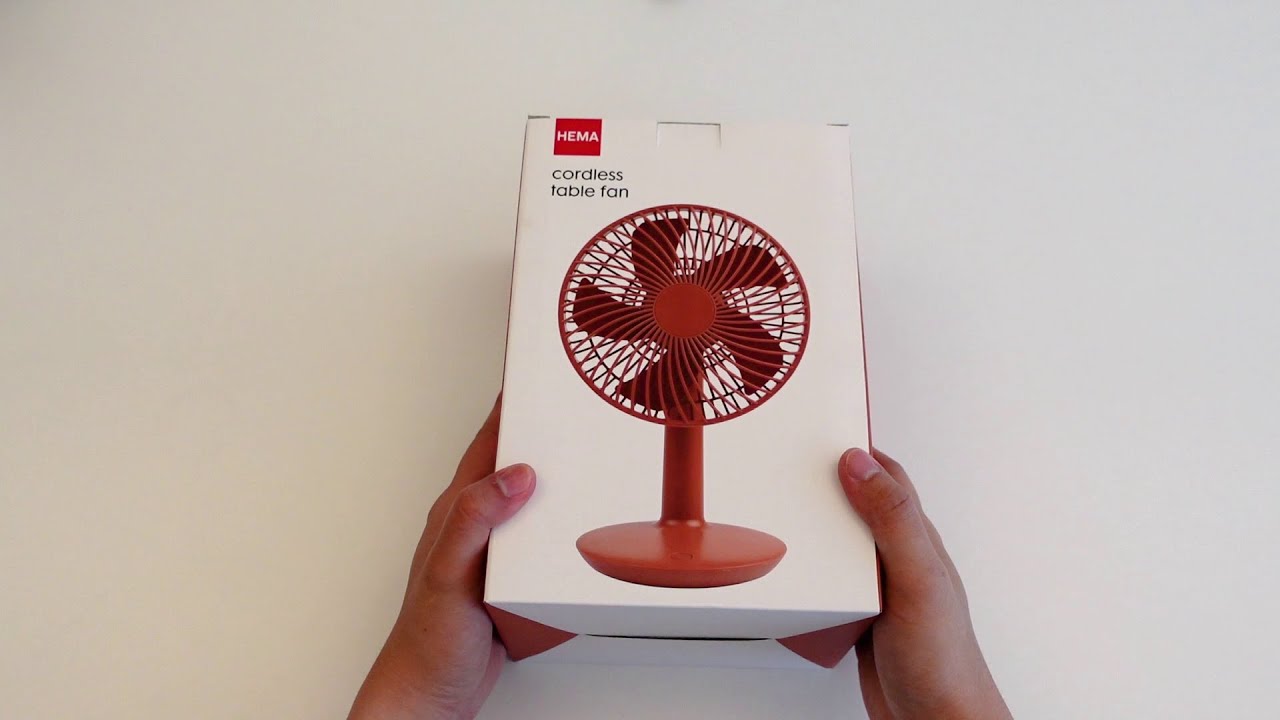 ventilateur de table pliant sans fil Ø21cm - HEMA