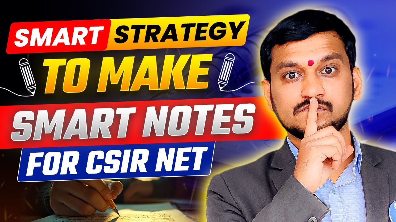 How to Make Notes for CSIR NET Mathematics? - Smart Strategy for 2025 ...