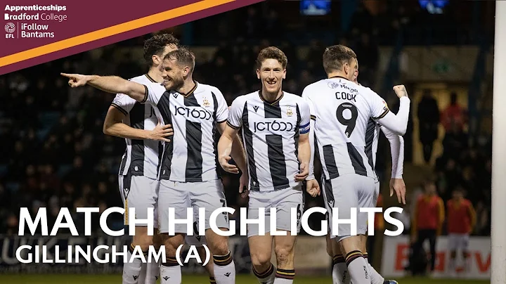 MATCH HIGHLIGHTS: Gillingham v Bradford City