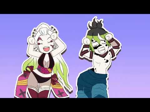 【鬼滅の刃】堕姫・妓夫太郎でｳｯｰｳｯｰｳﾏｳﾏ(ﾟ∀ﾟ)【Caramelldansen】【手描き】【Demon Slayer】【귀멸의칼날】【Kimetsu no Yaiba】