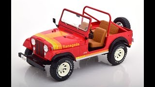 Model Car Group Jeep Cj-7 Renegade 1976 Red 118