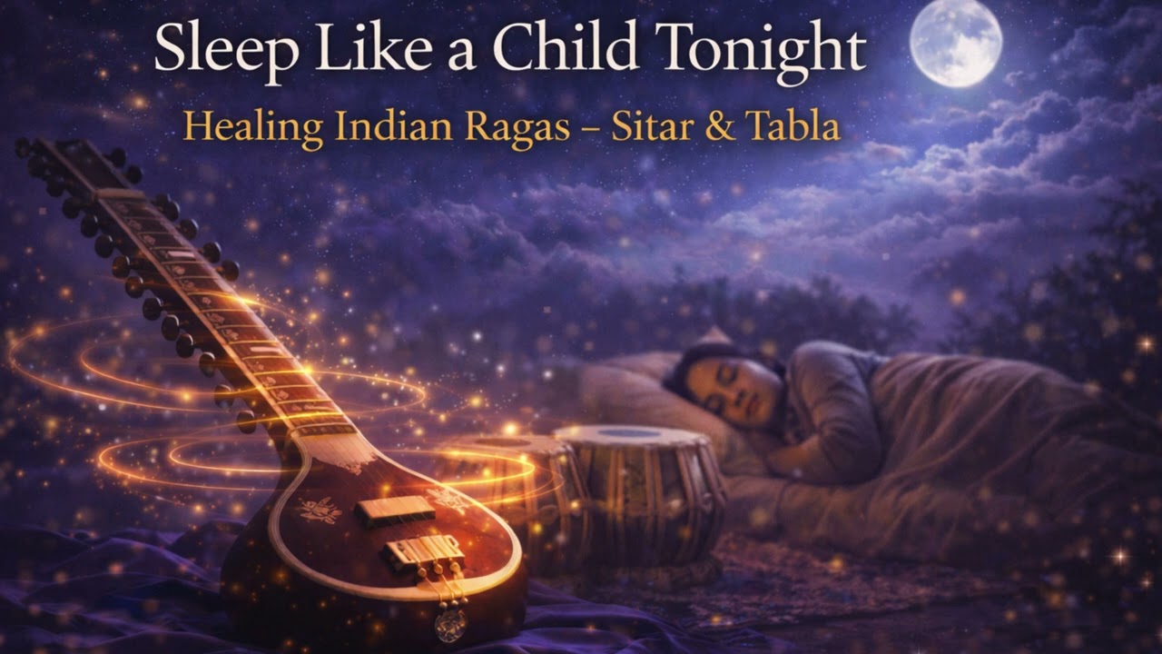 Fall Asleep Instantly  Ancient Healing Ragas for Deep Sleep Sitar & Tabla