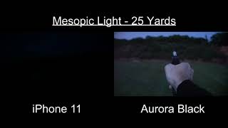 SiOnyx Aurora Black Compared To iPhone 11 - Low Light