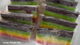 Cara Membuat Es Gabus Pelangi Seger Gurih Dan Sederhana  Resep Bunda Fika