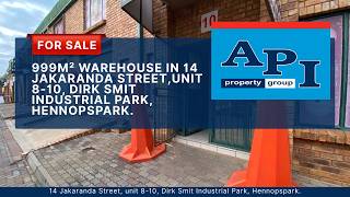 999m² Warehouse For Sale in Dirk Smit