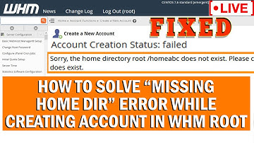 [🔴LIVE] How to solve "Missing Home Dir Config line 