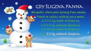 Miniatura de vídeo de "Gdy Śliczna Panna - Polskie Kolędy - karaoke"