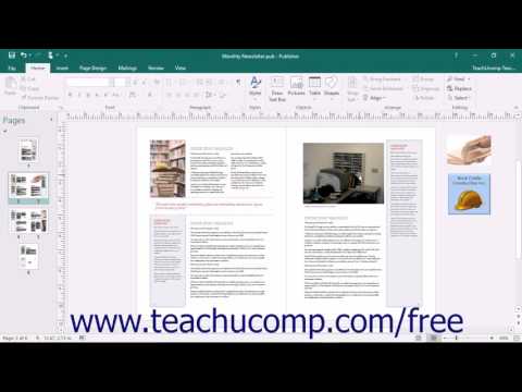 Publisher 2016 Tutorial Using the Scratch Area Microsoft Training