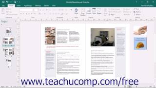 Publisher 2016 Tutorial Using the Scratch Area Microsoft Training