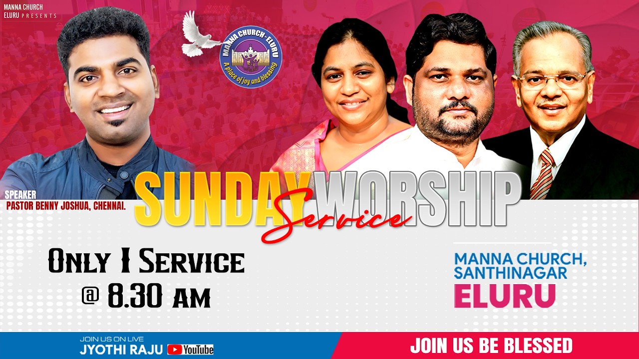 Sunday 2nd Service Live || Manna Church, Eluru || Pastor  M. Jyothi Raju  || Live || 15 - 02 - 2026