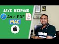 2 Easy Ways to Save a Webpage as a PDF Using Safari on a Mac