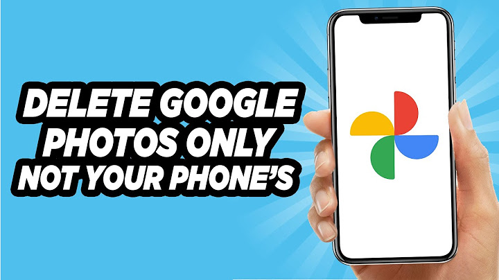 How to delete photo from google photos but not device