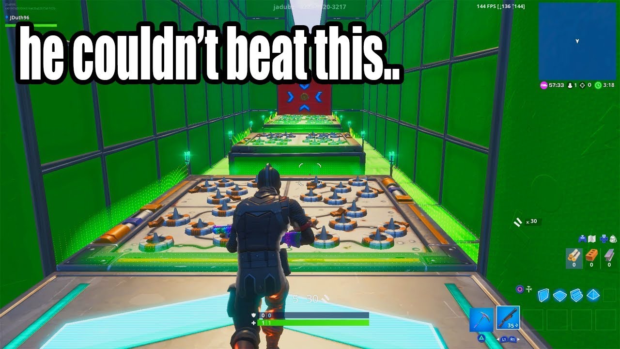 I tried to get a WORLD RECORD on this Default Deathrun in Fortnite Creative!