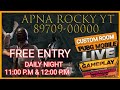 LIVE STREAM NOW APNA ROCKY YT (WHATSAPP 89709-00000)