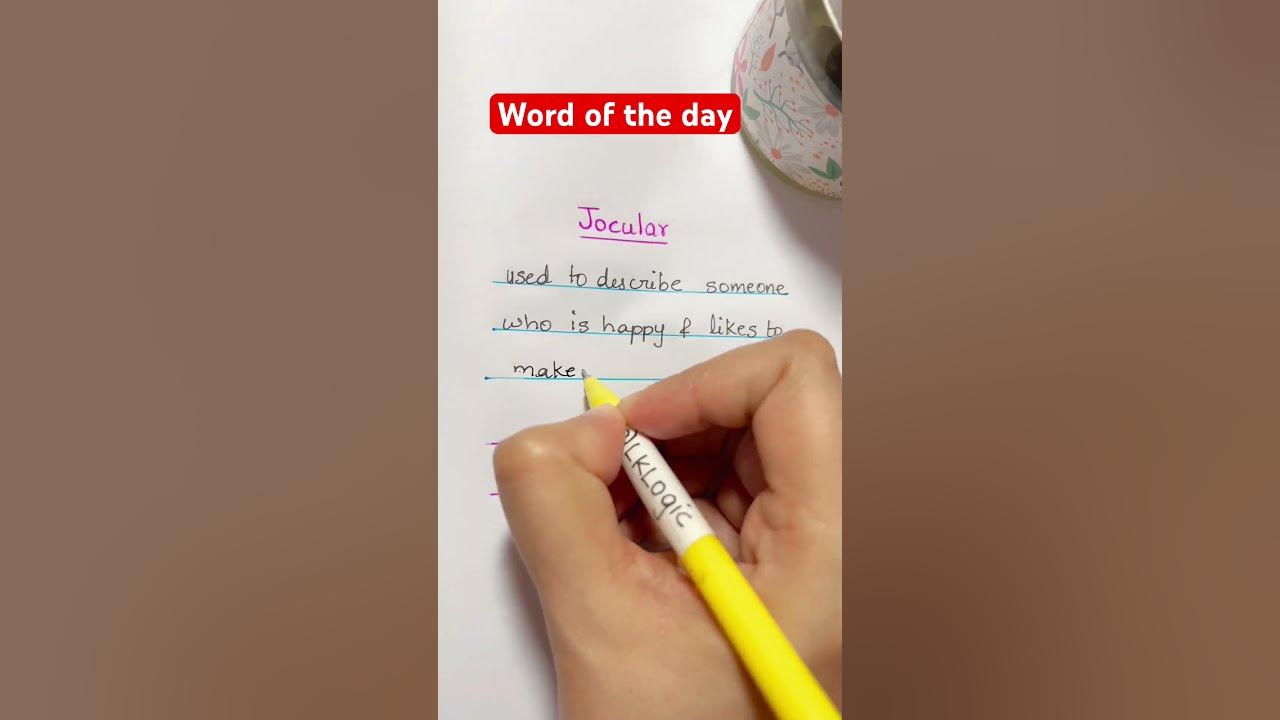 Do you know the meaning of Jocular? YouTube