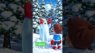 G ghost fight with son at snow