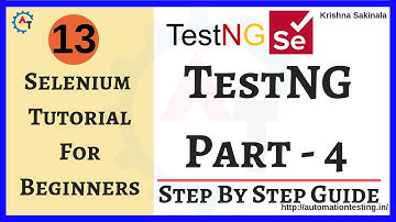 Selenium Tutorial 13-TestNG Framework for Selenium Part-4|Dataprovider in TestNG|Data Driven Testing