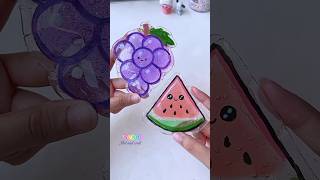 🍇🍉 Try it (miniature craft) #short #tonniartandcraft #love #diy #art #craft #youtubeshorts