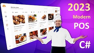 The BEST Modern Fluent POS 2023 GUI design - Visual Studio C# .NET