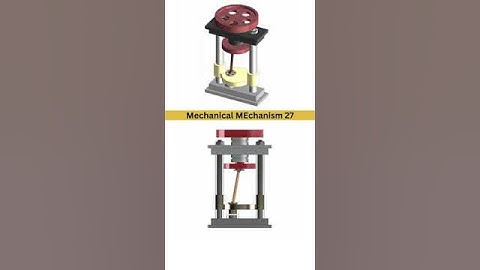 🛠️Press Machine using Spatial Slider Crank Mechanism🛠️ #mechanical #mechanism #mechanicalengineering