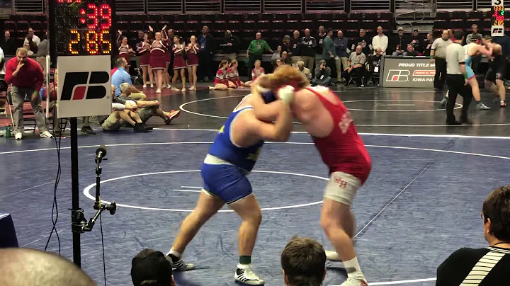 N. Pittman vs C. Redenius Iowa high school state w...