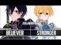 [Collaboration] - Believer x Stronger | ImagineDragons & TheScore (5thmonthocean) ~ Switching Vocals