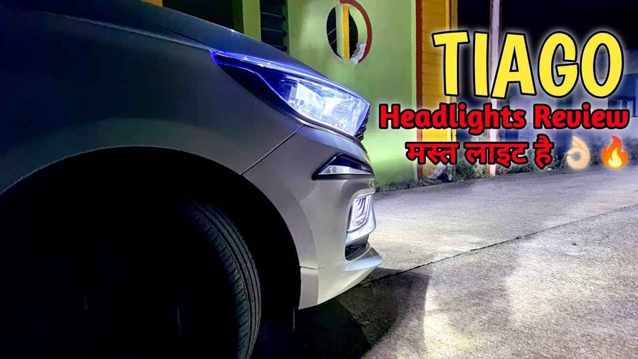 Tata Tiago Headlights Upgrading Halogen to LED 🔥 Part 2 Lights Review YouTube