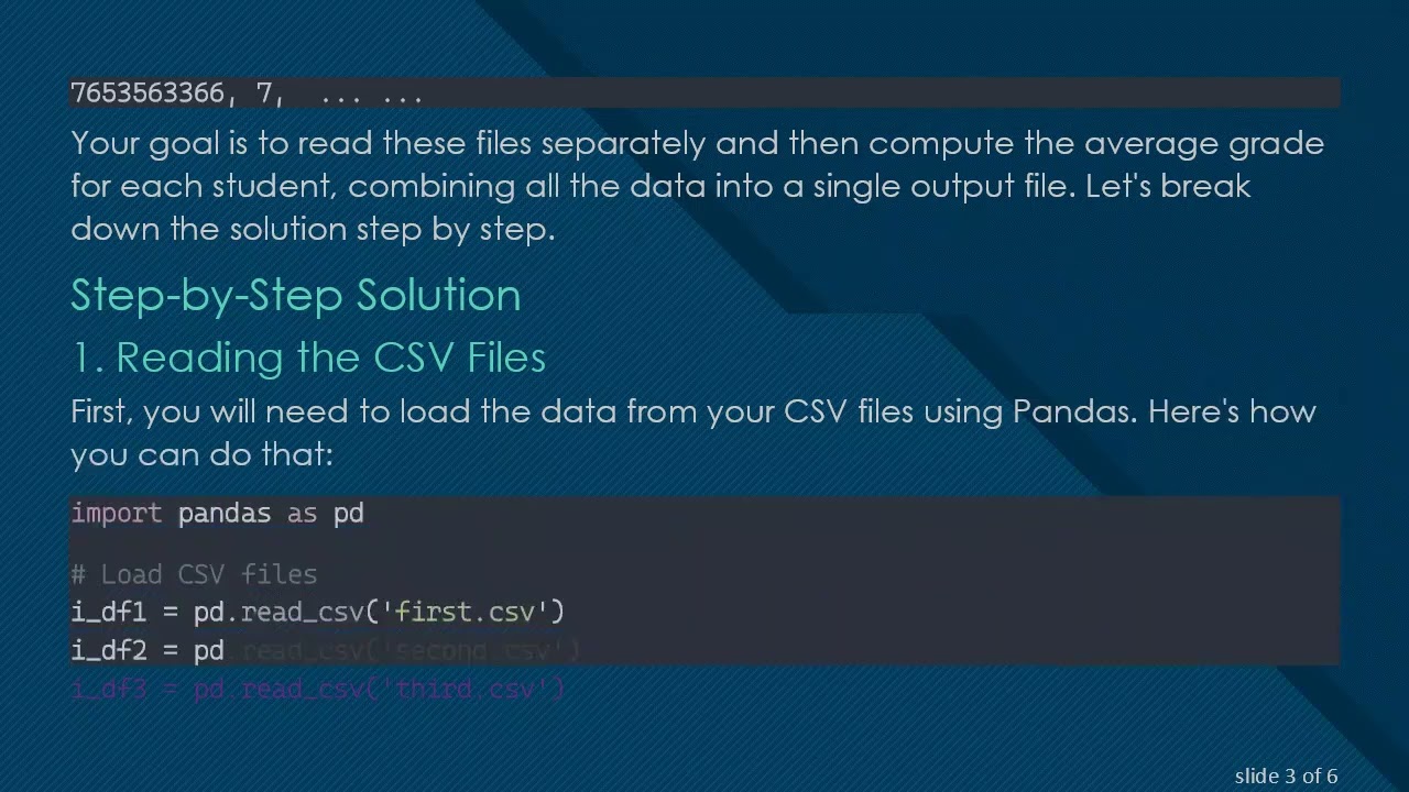 Streamline Your Data Analysis: Process Multiple CSV Files with Pandas