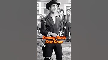 Sammy Davis Jr., one of the fastest draws!  #fastdraw #westernmovies #fastestactor