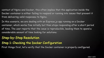 Fixing 502 Bad Gateway Errors with Nginx Reverse Proxy to Docker