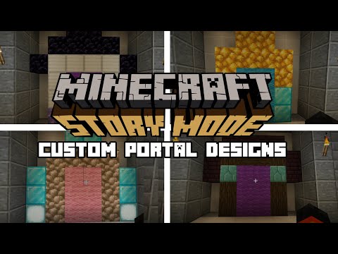 15 Creative Custom Portal Ideas! (Minecraft: Story Mode Inspired)