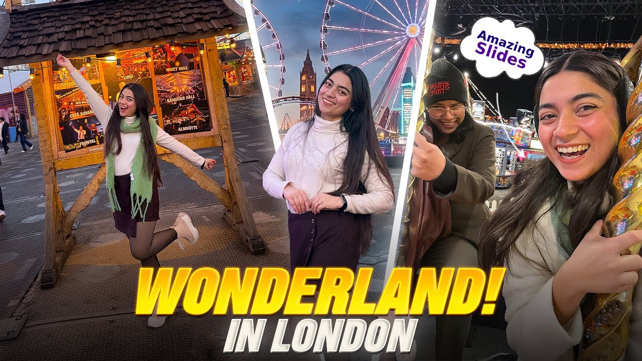 Indian🇮🇳Girl Experiencing London’s🇬🇧Winter Wonderland First Time Vlog❄️ #london #winterwonderland 