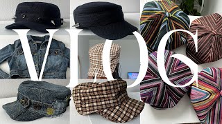VLOG | Sewing Cadet Hats, Reworked Denim Hat Upcycle