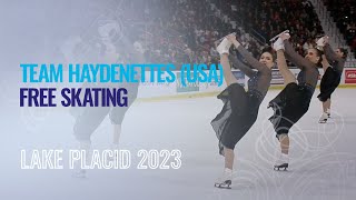 Team Haydenettes (USA) | Free Skating | Lake Placid 2023 | #WorldSynchro