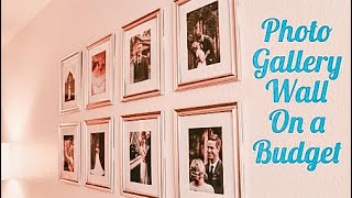 DOLLAR TREE PHOTO GALLERY WALL FOR $8! | Cheap Wall Decor