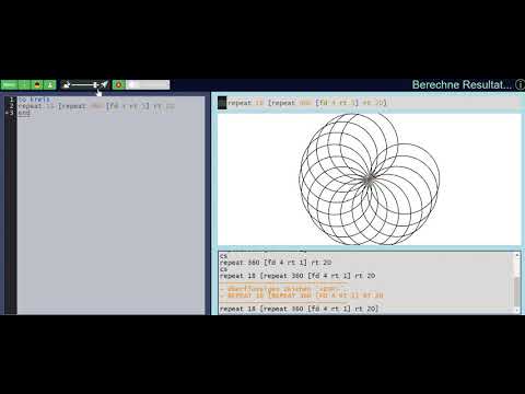 Mandala mit xLogo programmieren