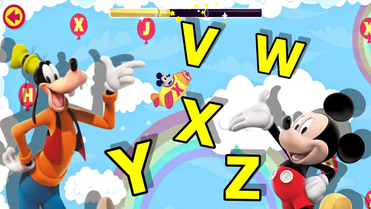 Mickey Mouse Lost Letter Adventures Find the letters V,W,X,Y,Z