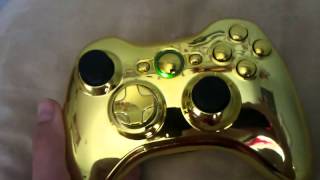 Gold modded xbox 360 controller