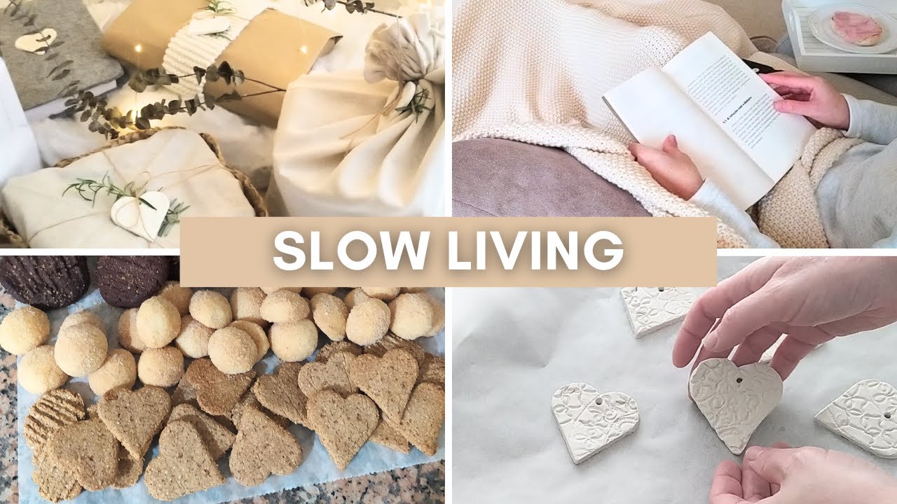 DIAS COZY EM CASA | 4 RECEITAS DE BOLACHAS | PRESENTES SUSTENTÁVEIS #diy #slowliving #books #recipes