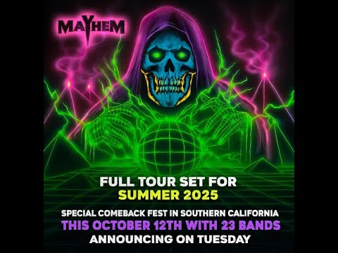 Mayhem Fest returns for 2024! - Some details, and one off show set!