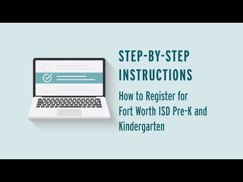 FWISD Pre K Registration Video Guide 2020