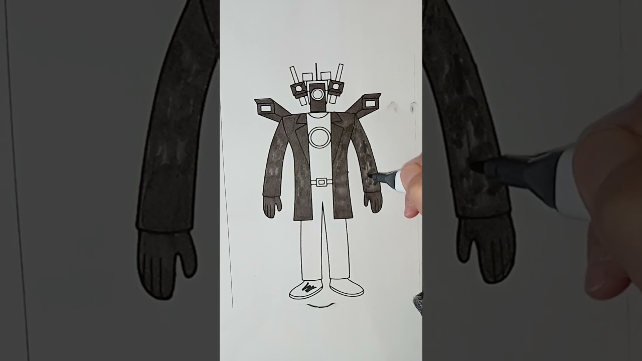 SKIBIDI TOILET COLORING PAGES   