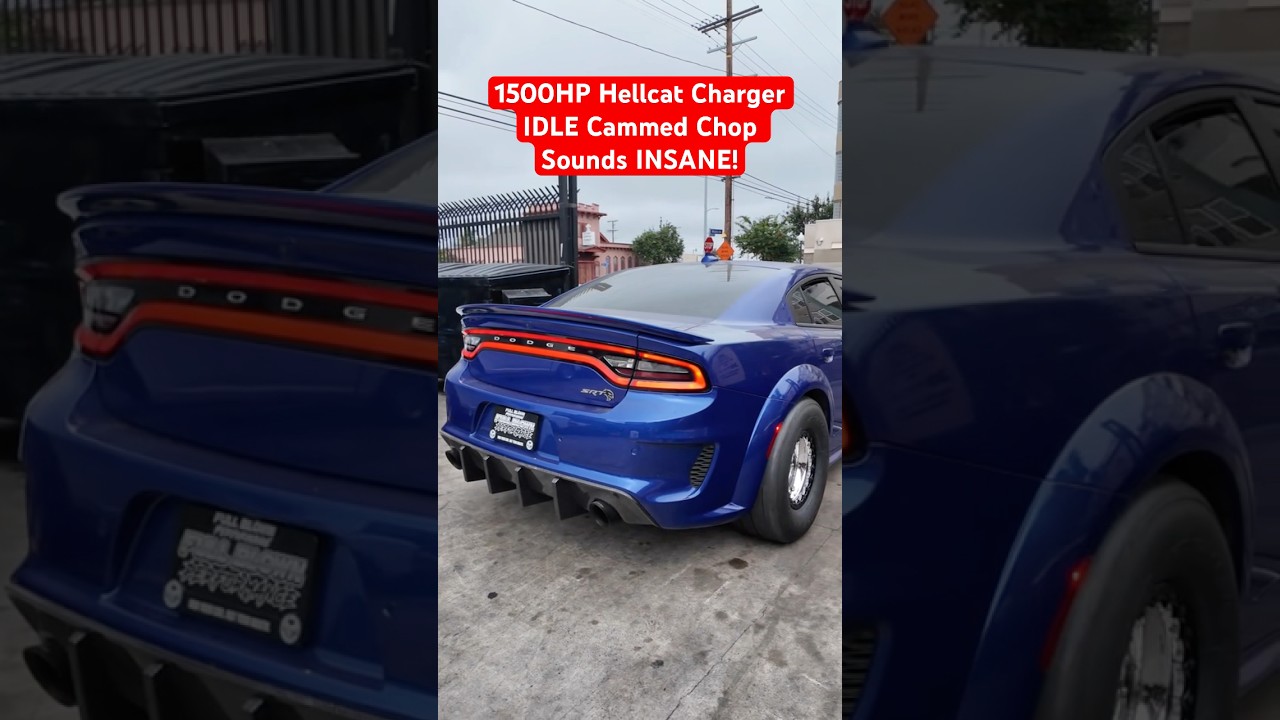 1500HP Hellcat Charger IDLE – Cammed Chop Sounds INSANE! 