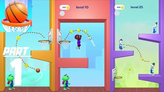 Doodle Dunk - Gameplay Walkthrough Part 1 (Android, iOS Gameplay) screenshot 1